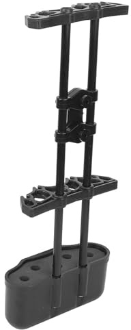 Carquois de Flèches Boîte de Support Durable et Réglable pour Tir à l'arc en Extérieur 5 Flèches pour Fixes et Mécaniques Adaptées aux Adultes et aux Enfants ABS Noir + Caoutchouc