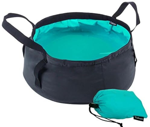 BJ-SHOP Folding Basin,Collapsible Basin Leak-proof Lightweight Portable Wash Basin with Carry Bag for Camping Travel Washing Fishing 8.5L