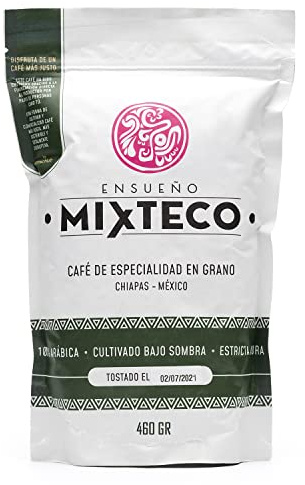 Ensueño Mixteco – Café de Especialidad en Grano Natural | 100% Arábica, Cuerpo Medio y Producción Artesanal | 460 gramos, Origen Mexicano | +84 puntos SCA