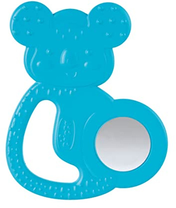 Chicco Refreshing - Mordedor de Silicona Refrescante que Enfría y Alivia las Encias, Anillo De Dentición Bebés 4m+, Refrigerante para Nevera, Fácil de Agarrar, Diseño Koala