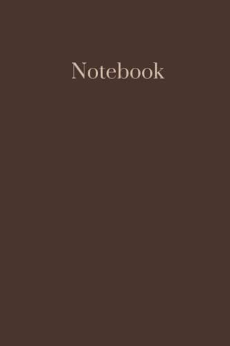 Foundation Collection Notebook - Cocoa: minimalist modern plain brown journal for daily writing, shelf decoration aesthetic, note taking, college