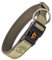 Rudelkönig Hundehalsband Bella - Verstellbares Halsband Hund klein aus Nylon - Hundehalsband für kleine Hunde und Welpen in Khaki