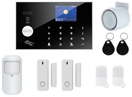 Kit Antifurto Casa Wireless – Allarme Senza Fili con App Tuya, Sensori Porte e Finestre, Rilevatore Movimento, Sistema di Sicurezza Domestica per Casa, Ufficio, Negozio