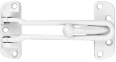 ABUS Barre de blocage SPN110-21W - Verrou de sécurité pour portes d'entrée et portes d'appartement - La protection contre la présence empêche la porte de s'ouvrir - blanc