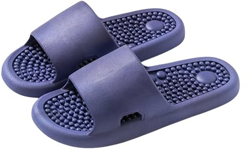 Gyios tofflor fotmassage för plantar fasciit akupressur akupunktur artrit smärtlindring fötter man kvinnor stressgåvor – blå B-40-41