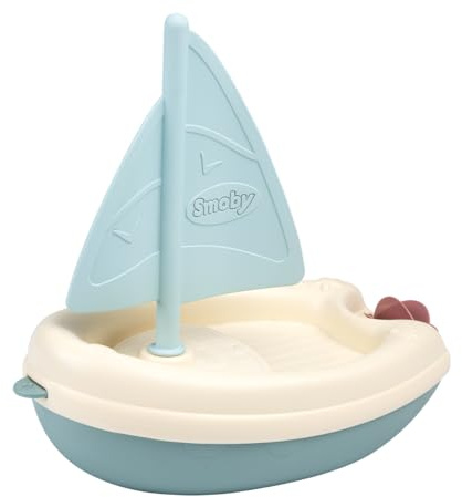 Smoby – Little Smoby Badeboot – Wasserspielzeug mit Schaufelrad zur Förderung der Fingerfertigkeit – Ideal für Badewanne & Planschbecken, Baby Kleinkind ab 12 Monaten