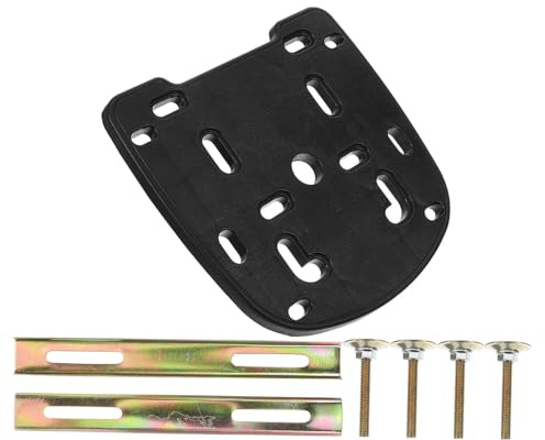 LOLIPPYY Adattatore per Portapacchi Posteriore Moto in Ferro e Pp con Viti, Resistente e Compatibile, per Montaggio Fai-da-te del Bauletto