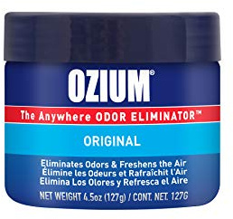 Ozium 4.5 Oz. 1 Pack Odor Eliminating Gel for Homes, Cars, Offices and More, Original Scent