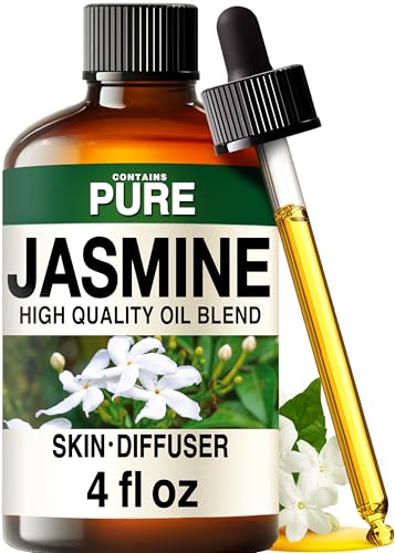 Kukka 100% Pure Jasmine Essential Oil for Skin, Diffuser, 4 Fl Oz