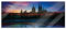 Pixxprint Glasbild Panorama, Wandbild aus Echtglas, Polarlichter Skyline Köln, 120x50 cm, inkl. Aufhängung und Abstandshalter