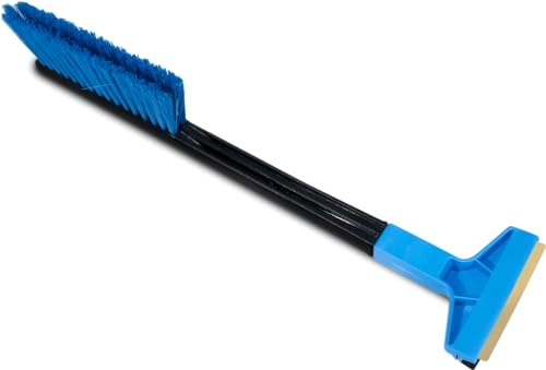 SolaDirect MURSKA ICE SCRAPER WITH BRUSH - Car Windscreen Ice Scraper & Brush - Frost Snow Window De-Icer Winter for Car, Van, Taxi (42 cm - 16.5 + Brush)