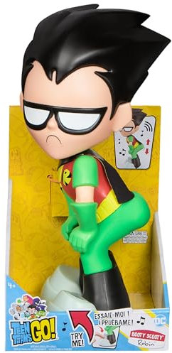 Teen Titans Go! Booty Scooty Robin, Dancing Figure with Music, Press-Activated, Collectible Toy for Kids Aged 4 and Up