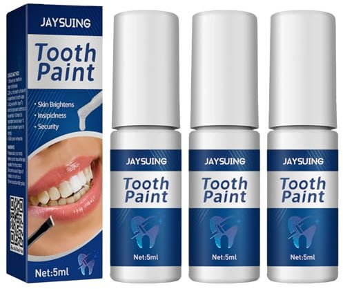 3 PCS Smalto per Denti,Teeth Whitening Paint,Vernice per Lucidatura Dei Denti,Vernice Sbiancante per Denti Professionale,Tooth Paint,Rimuove le Macchie Dei Denti e Rinfresca L'alito