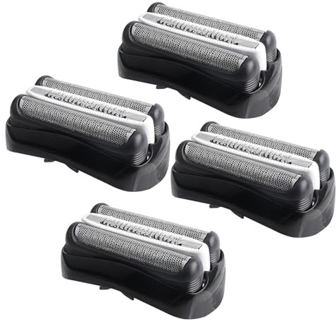 4 Stück 32B Scherkopf Serie 3, Elektrischer S3 Rasierkopf Kompatibel Mit Series 3, S3 Scherkopf Ersatzklingen Folienkopf Zubehör für Series 3 3000s 3010s 3040s 3050cc 3070cc 3080s 3090cc