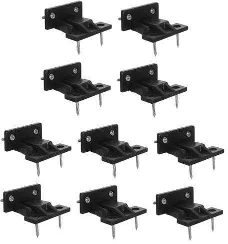 Amosfun 10pezzi Staffa Angolare in Plastica Per Mobili Fibbia Supporto Per Staffa Regolabile Per Testiera Del Letto Connettori Per Mobili Accessori Per Ferramenta