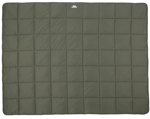 Trespass Coorie - Coperta da campeggio multifunzione imbottita con bottoni a pressione, coperta da viaggio con sacco per oggetti, accessori da campeggio
