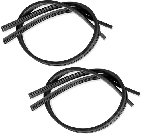 Gdnecad 4 PCS Windshield Wiper Blade Refills, 26 Inch DIY Adjustable Front & Rear Windshield Wiper Blade Strips, Windscreen Boneless Wipers Rubber Refills Replacement for Car Truck SUV