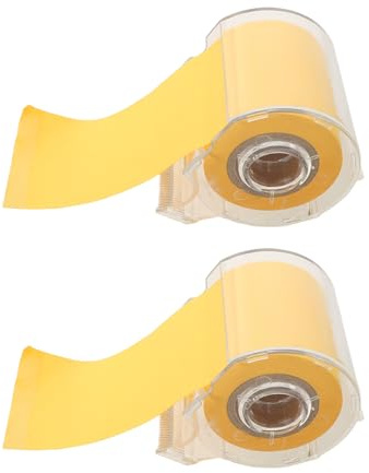 Lurrose Rotolo di Note Adesive Autoadesive 2 Pezzi con Dispenser, Adesivo per Appunti e Blocco Note Promemoria, per Forniture Ufficio e Casa, Superficie Scrivibile e Rimozione senza Danni