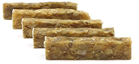 DOGBOSS 100% Natur Kauriegel, Hundeleckerli, gesunder Hundesnack, Rinderhaut mit Pansen, 5 Stück 12 cm