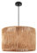 Paco Home Pendelleuchte Esstisch Papier Boho Hängelampe Esszimmer Lampe E27 Hängeleuchte Rattan, Farbe:Natur (Ø32cm), Leuchtenart/Farbe:Pendelleuchte - Schwarz