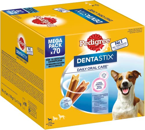 Pedigree DENTASTIX Daily Oral Care Karton Multipack Mega Pack 5-10kg 70 Stück (10x7 Stück)