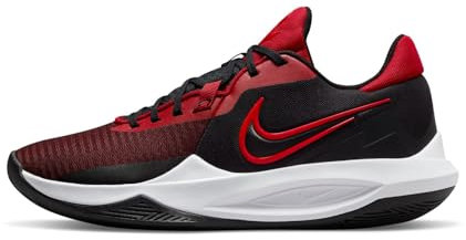 NIKE Herren Precision 6 Sneaker, Schwarz/Universität rot-gy rot, 43 EU