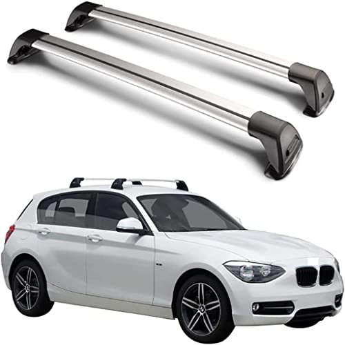 HOWENG Barres Toit Voiture Rail Cross Aluminium,pour BMW 3 Series E90 2005-2012 Rails Support Barre Transversale Automatique Porte-Bagages sur Toit Support Vélo Transport Supérieur