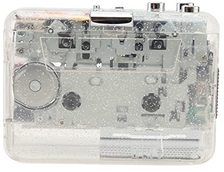 Kassettenspieler mit Kopfhörer, Tragbarer Kassetten-zu-MP3-Konverter, Konvertieren von Kassetten in Digitale Dateien über Datenkabel, Kompatibel mit Win XP 7 8 10