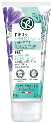 Yves Rocher Crema per i piedi per la cura delle piante | crema intensiva per la cura dei piedi | cura agisce intensamente e idrata i piedi a lungo