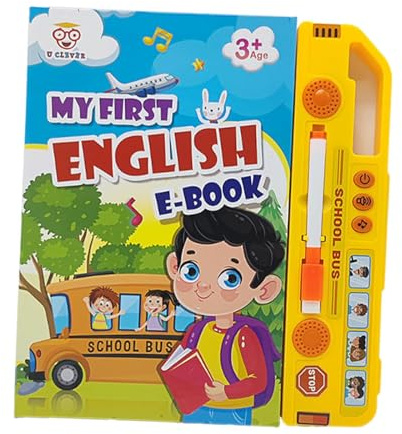 KiBcsLic Sound Buch Englisch Vokabeln Lernspiel mit Audiofunktion Bilderbuch Sprachlernspiel Phonics Lernbuch aus Papier Und PP Material für Kinder