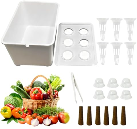 Generico Idroponico | Kit di Coltivazione Indoor per Tutte Le Stagioni con Configurazione Completa della Piantina | Coltura Domestica per Verdure, Frutta, Lattuga, Erbe Aromatiche, Ideale PE