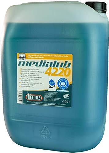 Huile de chaîne de tronçonneuse KETTLITZ-Medialub 4220 Biodégradable - 20 Litres BLUE ANGEL ISO VG 220