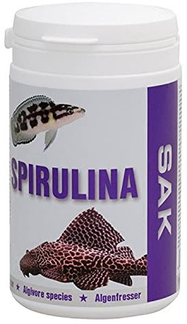 SAK Spirulina Tabletten Fischfutter 300 ml - Futtertabletten grün für Tropheus L-Welse Diskus und andere Zierfische