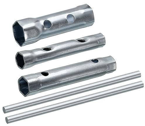 uxcell 3 Pcs Dual-Ended Wrench Socket Spark Plug Spanner Set (16/18mm, 10/12mm, 8/10mm)