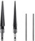 Bestgle Lot de 2 alésoirs coniques 1/4 en forme de T - En acier au carbone - Alésoir à main pour frotter avec un diamètre de 3 à 13 mm, 5 à 16 mm