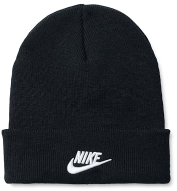 Nike Kid's Peak Futura Beanie, Black/White, 1SIZE