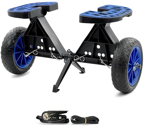 REEYAK Kayak Cart Dolly Kayak Accessories Carrier for Kayak Canoe Transport with All-Terrain Wheels