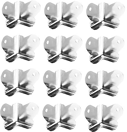 DIYEAH 24pièces Protection des Bords des Enceintes Protection des Coins des Enceintes Protection des Coins des des Fer