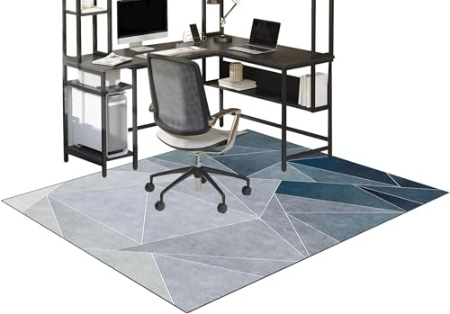 Tappetino per Sedia da Ufficio, Tappeto Gaming Pavimento, Tappetino Salvapavimento Antiscivolo, 90 x 120 cm Tappetino Protettivo, Tappetini per Sedie da Ufficio, Tappetino Pavimenti per Parquet