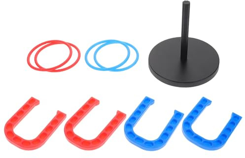 ERINGOGO Jeu de Lancer D’Anneaux en Plastique Éducatif, 1 Set, Léger et Facile à Manipuler, Développe la Coordination Œil-Main, pour Garçon et Filles et Adultes