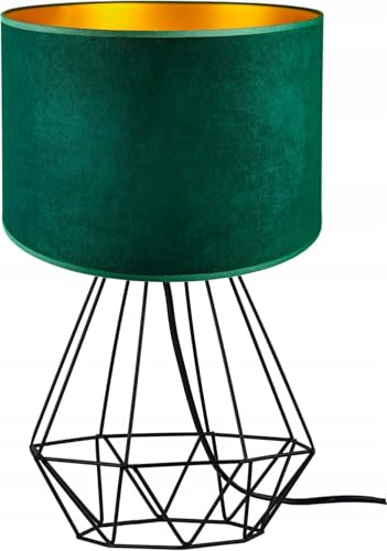 Home Deco Tischlampe Grün-Gold Lampe Leuchte Vintage Modern E27 Designerlauchte 1-flammig N230-N1