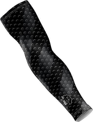 SkyPAD Black Battle Gaming Arm Sleeve | Gaming Setup Accessories Protective Sleeves for Arms | Compression Gamer Sleeve to Cover Arm | Polyester Elastane Pro Gaming Arm Sleeve for Men | Large - Xlarge