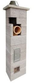 Keramik Schornstein NIKO GERMANY 7m 180mm mit Lüftung isoliert massiv Bausatz NIKO Kamin ZULASSUNG