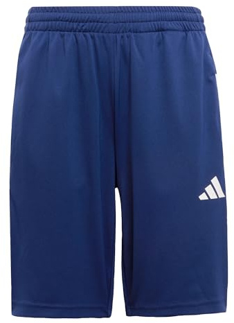 adidas Unisex Kinder Train Essentials 3-Stripes Short, Dark Blue/White, 11-12 Years