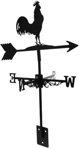 GALPADA Girouette Forme De Coq Indicateur De Direction Vent Rétro pour Jardin Et Cour Outil De Mesure Vent Décoratif