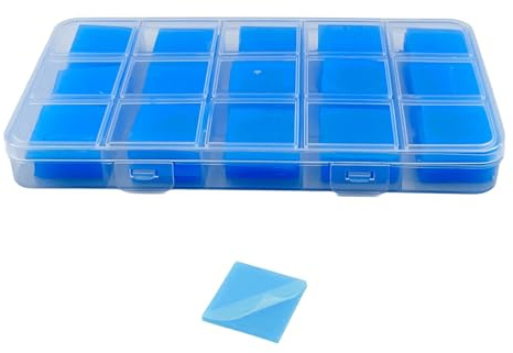 LIRUNQIU Cera de pegamento para pintura de diamantes con caja de almacenamiento, 105 piezas de arcilla de cera de alta resistencia para arte de diamantes 5D, herramientas de taladro de punto de
