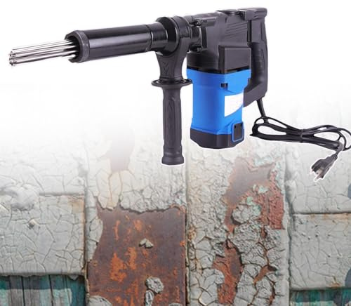 Scrostatore Elettrico Ad Aghi pneumatico ad alta potenza portatile da 1100 W con impugnatura di qualità industriale per la rimozione di ruggine, scorie e vernice