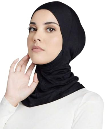 New Women's Islamic Full Cover Turban Headwear Neck Chest Cover Bonnet Hat Hijab Cap Under Scarf Ninja One Piece