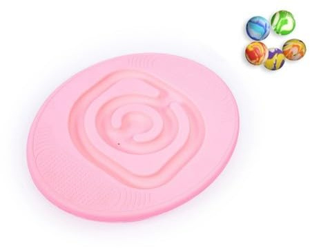 Balance Board With Ball Maze, Maze Balance Board, Maze Board, Labyrinth Sport Toy Home Body Building Plate, Balance Beam, Sensory Swing, Exercise Training, Physical Therapy, Balance Trainer (Pink)
