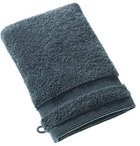 SCHÖNER WOHNEN Premium Waschhandschuh Baby 16x21 cm - saugstark - Luxus Waschlappen Anthrazit - 100% Baumwolle - als Handtuch-Set kombinierbar - Frottee Kinder - Öko-Tex